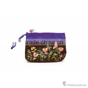Embroidery Coin Purse, Handbag, Silk Purse, Handicraft in Vietnam thumbnail-2