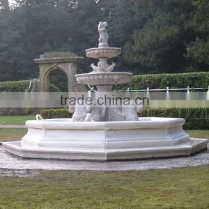 Large Outdoor Garden Marble Horse Fountain for Sale thumbnail-2