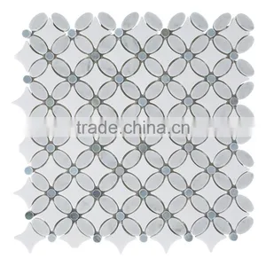 MM-CV277 Good Quality Wholesale Natural Stone Chinese Flower Marble Mosaics Tile thumbnail-2