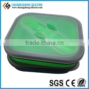 FDA Silicone Lunch Case, Food Container, Silicone Gift thumbnail-3