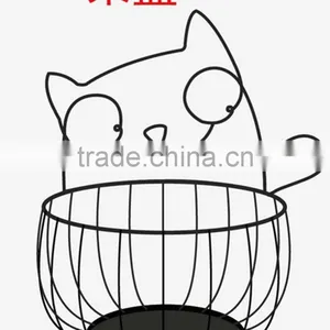 2017 Handmade Animal Design Metal Wire Decorative Fruit Basket thumbnail-1