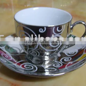 Porcelain Cup and Saucer thumbnail-1