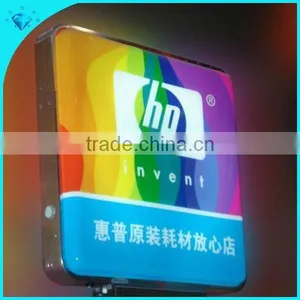 Double Side Outdoor Advertising Acrylic Round Led Light Box thumbnail-3