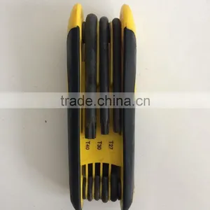 Factory Directly Evaporated Black Folding Type 8PC Allen Wrench Hex Key Hand Tool Set thumbnail-1
