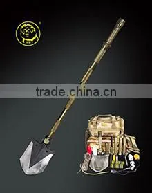 Outdoor Best Helper 30 in 1 Multifunction Shovel Camping Folding Shovel Spade Ice Axe for Emergency Rescue thumbnail-1