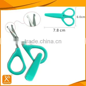 4" FDA Stainless Steel Round Tip Safety Professional Manicure Scissors thumbnail-1
