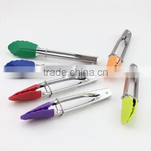 Mini Silicone & Stainless Steel Tongs (Assorted Colors) thumbnail-1