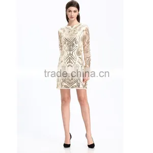 Domin New Fashion Beading and Sequin Ladies Clothes Dress thumbnail-3
