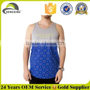 100 Cotton Mens Gym Bodybuilding Custom Stringer Tank Top thumbnail-1