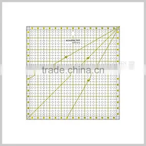Kearing Durable 15*15 Inch Square Quilting Ruler With Scale Anlges Acrylic Template for Dressmaking Handicraft# KPR1616 thumbnail-1