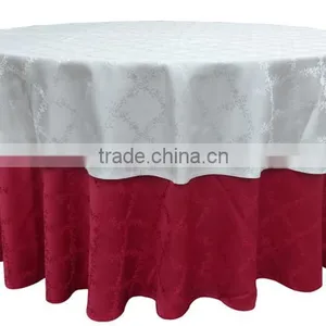 2016 Hot Sale High Quality Round Polyester Jacquard Table Cloth thumbnail-1