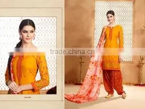 Glamour Style Patiala Readymade Embroidery Suits thumbnail-1