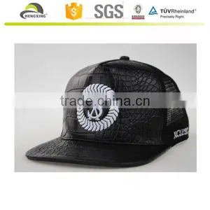 Wholesale Customsize Caps And Hats, Leather Mesh Caps And Hats, Embroidery Logo Caps And Hats With Leather Strap thumbnail-1