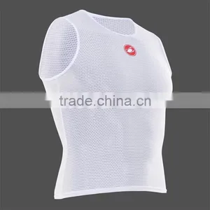 China Factory Unisex White and Black Vest /breathable Cycling Underwear Jersey thumbnail-2