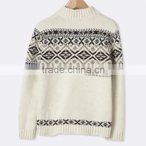 High Quality Wool Sweater Design for Boys With Roll Neck With Wooden Button Tab (BKNB02) thumbnail-2