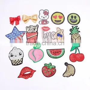 Animal Applique Embroidery Designs Custom Insect Embroidery Sequin Patch thumbnail-1