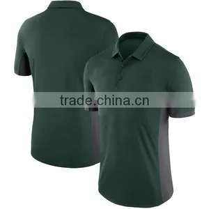 MGOO Factory Wholesale Sport Wear Gym Wear Polo T-Shirt Mens Dry Fit Polo Shirt Splicing With Two Colors thumbnail-2