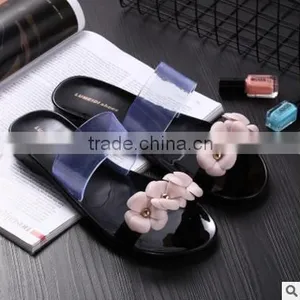 2016 Korea Style Women Shoes Flowers Pattern Design Beach Shoes Girls Summer Slippers thumbnail-6