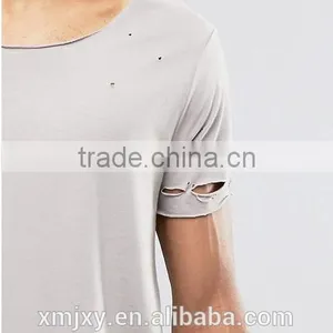 Fashion Men's T-shirt Hollow Designer, the Rock t Shirt, the Ripped t Shirt thumbnail-3