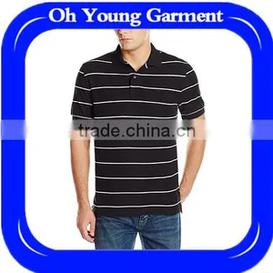 Hot Sell Fashion Clothes Online Shopping Strip Polo Collar T-shirt Printing Machine Sports Jersey Gym Wear Men Polo Shirt thumbnail-1