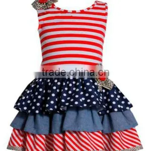 Kids Girls Evening Dresses Summer for Girls Girls Dress Boutique Wholesale Cotton Dress thumbnail-1