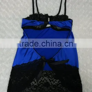 Sexy Transparent Nighty Babydoll Women Camiosole Panty Set thumbnail-3