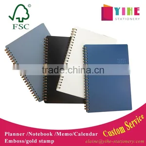 A4 PP Cover Planner Customizable Spiral Notebook Cheap Student Notebook thumbnail-1