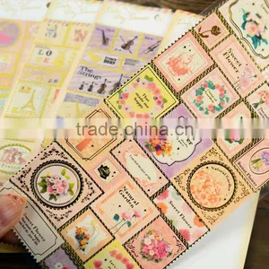 Pearl Paper Sticker Custom Cheap Postage Stamps Sticke With Gold Stamp Adhesive Sticker for Decoration thumbnail-3