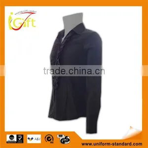 ISO 9001 Audit Factory Tailored Fashionable Ladies Formal Dress Shirt thumbnail-1