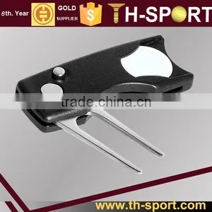 Black Retractable Plastic Retractable Divot Tool thumbnail-1