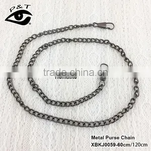 Wholesale Custom Price Long Purse Wallet Bag Link Metal Silver Chain for Handbag thumbnail-5