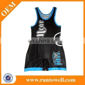Sublimated Wholesale Wrestling Singlet, Mens Wholesale Wrestling Singlet thumbnail-4