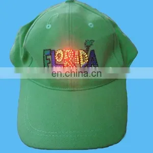 Colorful Lighting Up Baseball Caps With Battery to Light up Your Passion thumbnail-3