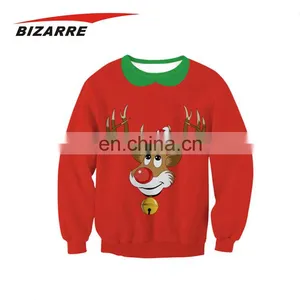 New Design Eco Friendly No Pockets Sublimation Hoodies for Christmas thumbnail-1