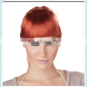 Womens Blonde Synthetic Hair Extension Clip On Bangs HPC-0150 thumbnail-2
