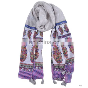2017 Spring Summer Latest Scarf Designs Floral Scarf thumbnail-4