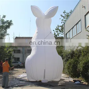 Customized Giant White Rabbit Model/rabbit Cartoon Inflatable With LED Light thumbnail-4