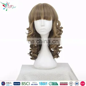 Styler Brand Sexy Beauty Full Face Curly Hair Wig Cheap Ladies Synthetic Cosplay Wigs thumbnail-2