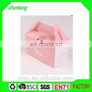 2015 Folding Recycled Art Paper & Paper Pudding Box With Handle thumbnail-1