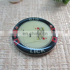 Gorgeous Streak Poker Baked Enamel Coin With Epoxy thumbnail-2