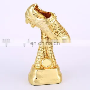 The Hot Sell World Cup Soccer Golden Boot Resin Trophy thumbnail-2