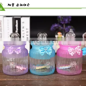 Led Light Glass Bottle With Secret Paper Note Bow Knot Colored Wishing Bottle With Charms Lucky Glass Bottle Cork thumbnail-6