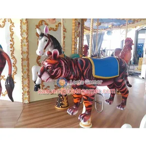 Zhongshan Amusement Park Equipment, Jungle Horse, Luxury Carousel, Merry go Round, 26 Seat for Kids or Adult, Kiddie thumbnail-3