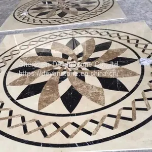 New Hot Selling Arabic Marble Floor Waterjet Round Medallion thumbnail-5