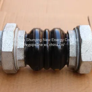 Union Type Screwed/threaded Connector Rubber Bellow Expansion Flexible Joint in Pipe Fittings thumbnail-5