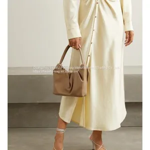 New Autumn/Winter 2020 Women's Pleated Leather One-shoulder NAP/ Net-a-Porter thumbnail-2
