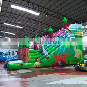 Outdoor Animated Cartoon Theme Buy Inflatable Slide With Tree House thumbnail-3