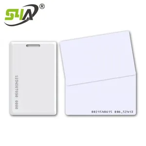 Access Control id Card Buckle 125K Frequency White Card IC Buckle 13.56MUID Parking Elevator Card thumbnail-1