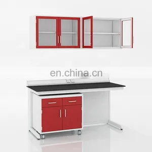 Laboratory Furniture Side Work Table Lab Work Bench With Underneath Cabinets thumbnail-5