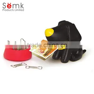 Hot Sale Plastic Customized Shape Cute Dog Magnetic Paper Clip Holder thumbnail-1